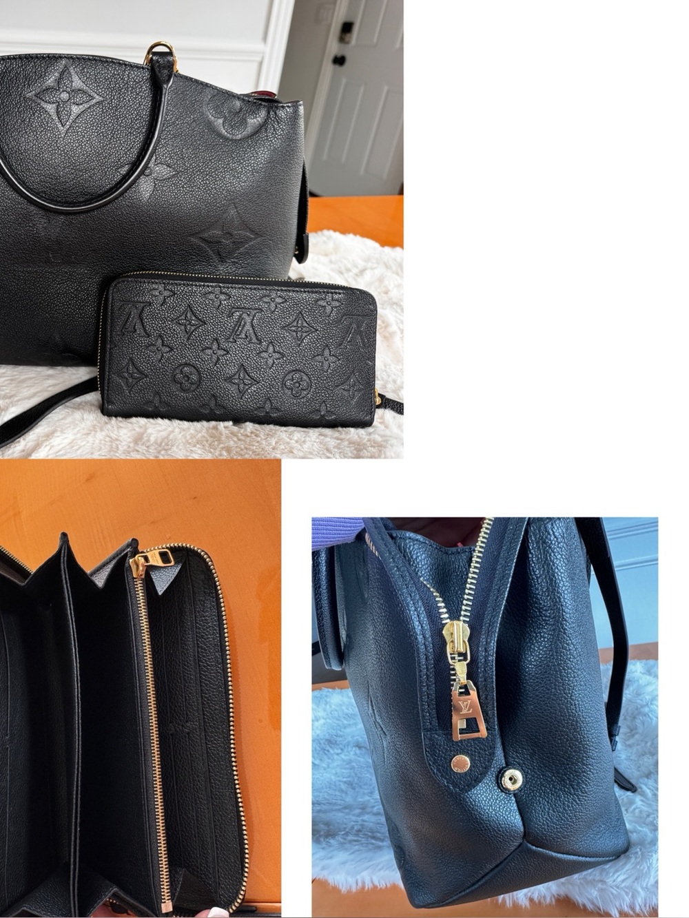Louie Vuitton Grand Palais bag with a matching wallet